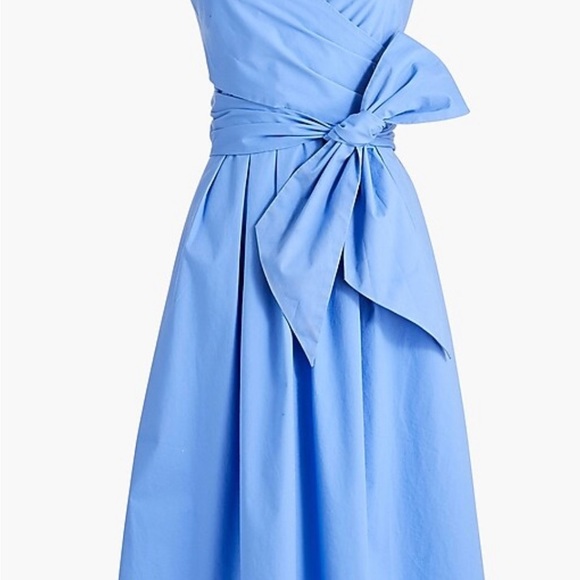 NWT  Lovely Periwinkle J Crew V Neck Wrap Dress in size 4 - Picture 2 of 6